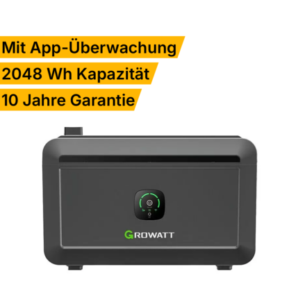 Growatt NOAH 2000 Speicher für Balkonkraftwerke